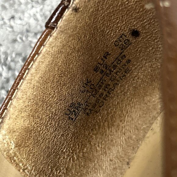 Naturalizer Lorraine Flats Shoes Womens 12 Tassels Two Tone Brown Cap Toe - Picture 7 of 9